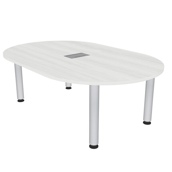 45.25 in W, 71.5 in L, 29 in H, Engineered Wood Top, White